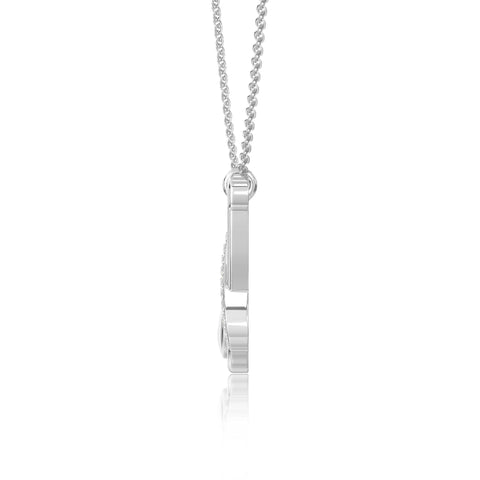 moissanite Initials necklaces in sterling silver 