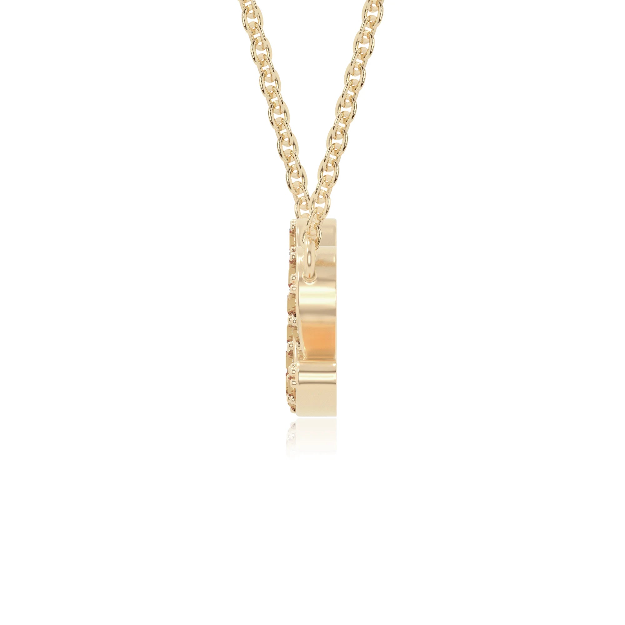 natural citrine infinity love knot necklaces in yellow gold vermeil 