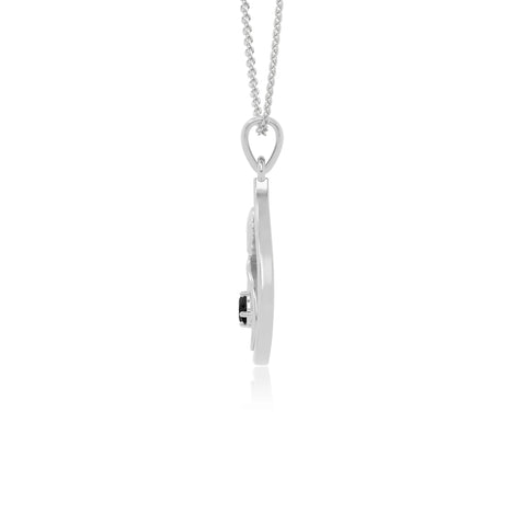 natural black-onyx mom to be necklaces in sterling silver 