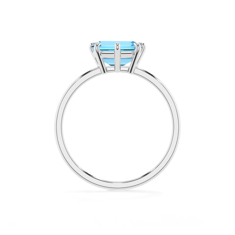 natural swiss blue topaz swiss blue topaz solitaire engagement ring