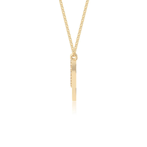 natural citrine heartbeat necklaces in yellow gold vermeil 