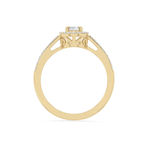 natural rainbow moonstone solitaire halo engagement rings in yellow gold vermeil