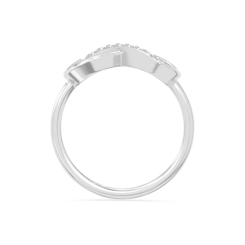 natural moissanite infinity promise rings in sterling silver 