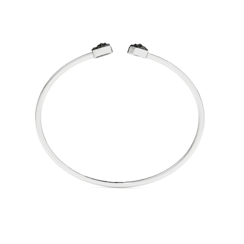 natural shungite rough shape twister bracelet