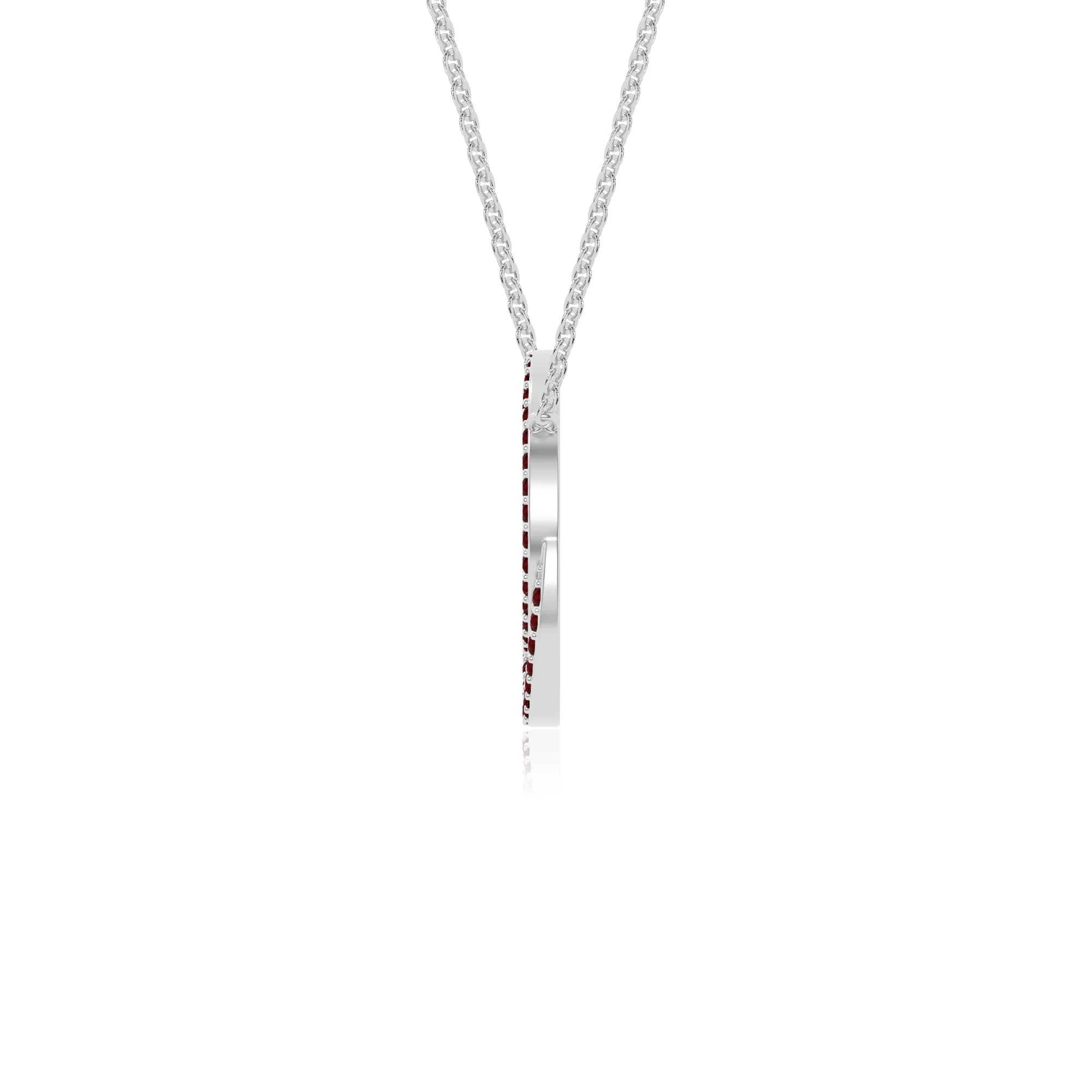 natural garnet infinity love knot necklaces in sterling silver 