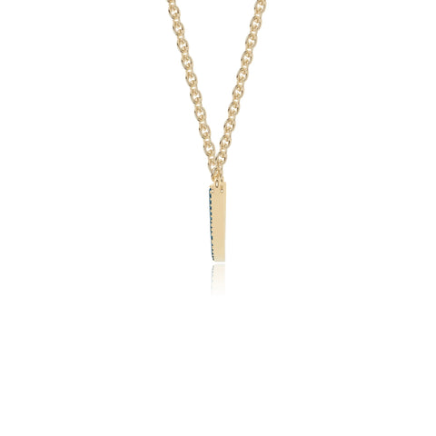 natural london-blue-topaz bypass curved bar necklaces in yellow gold vermeil 