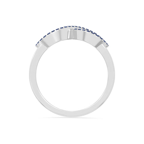 natural blue sapphire infinity promise rings in sterling silver 