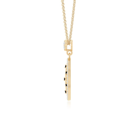natural black-onyx infinity love knot necklaces in yellow gold vermeil 