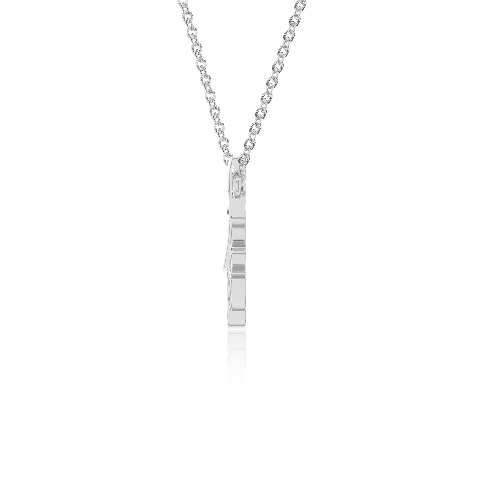 natural ruby mother child swan necklaces in sterling silver 