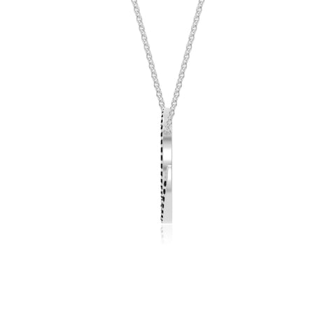 natural black-onyx infinity love knot necklaces in sterling silver 