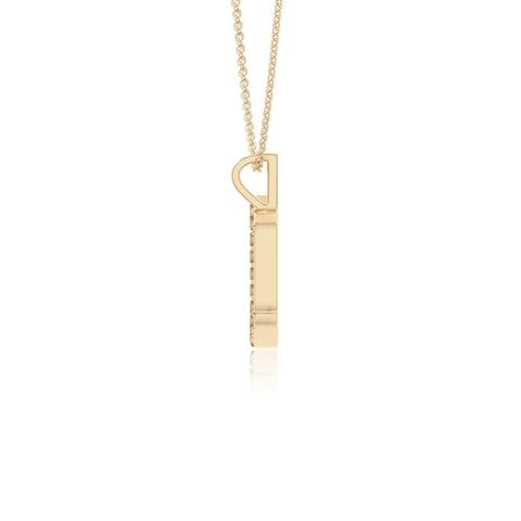 natural citrine scorpio zodiac necklaces in yellow gold vermeil 