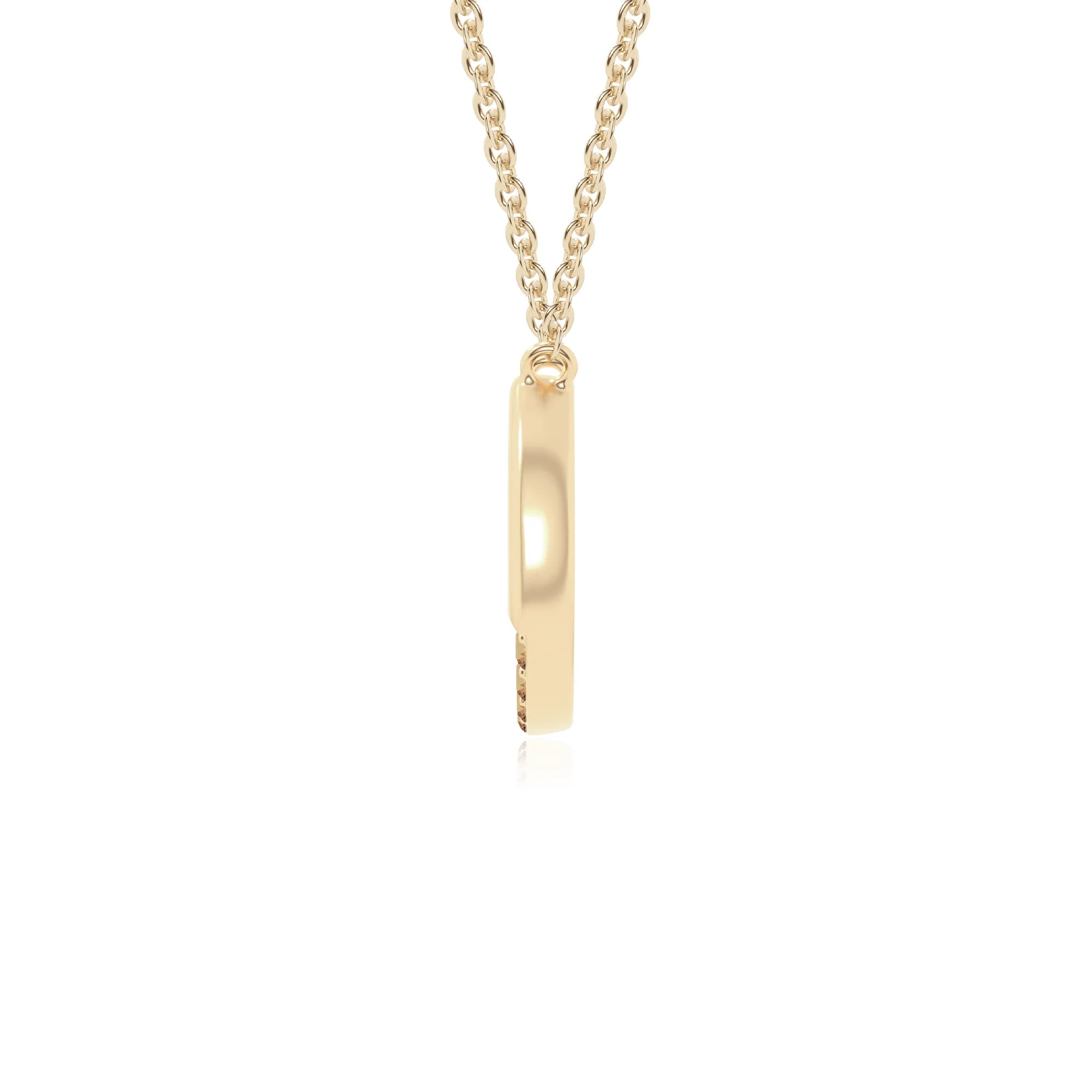 natural citrine horse shoe necklaces in yellow gold vermeil 