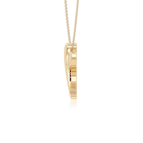 natural garnet dragonfly necklaces in yellow gold vermeil 
