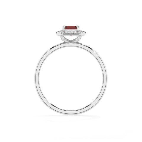 natural garnet garnet halo solitaire engagement ring