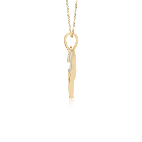 moissanite infinity necklaces in yellow gold vermeil 