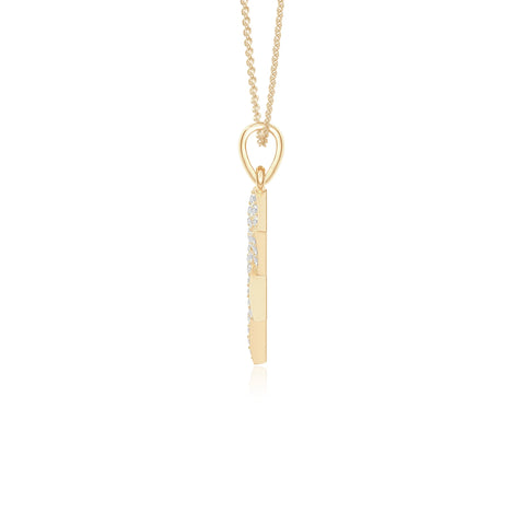 moissanite infinity love knot necklaces in yellow gold vermeil 