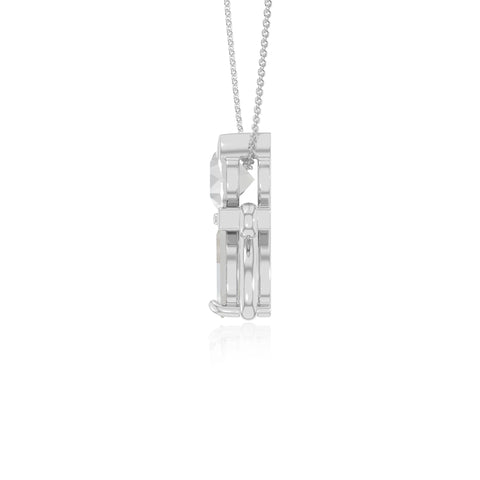 rainbow moonstone cat necklaces in sterling silver 