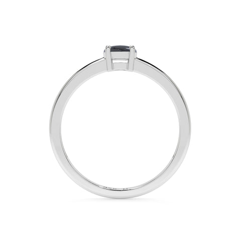 pietersite round cab stackable prong-set ring