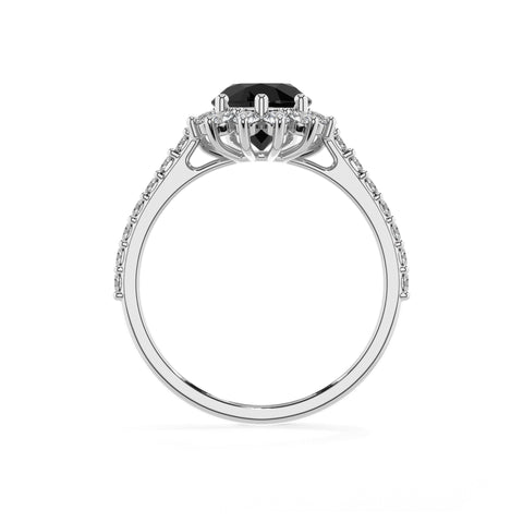 natural black-onyx pear half eterity halo solitaire engagement ring