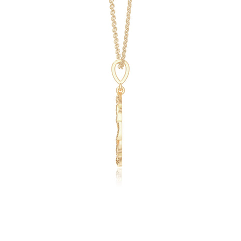 natural citrine infinity love knot necklaces in yellow gold vermeil 