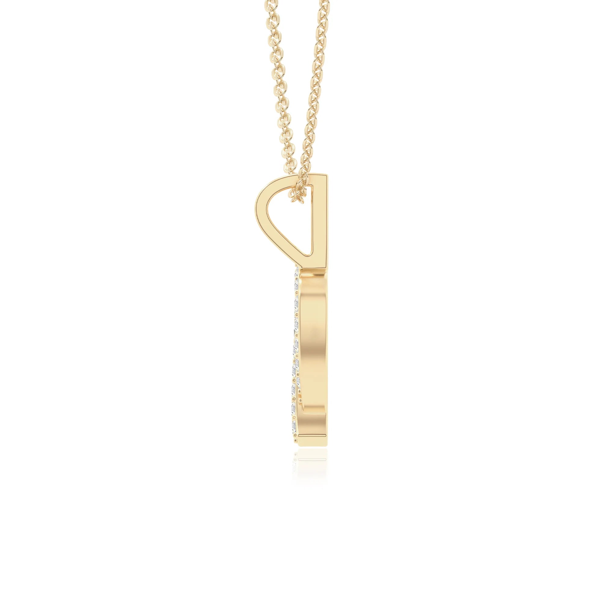 moissanite virgo zodiac necklaces in yellow gold vermeil 