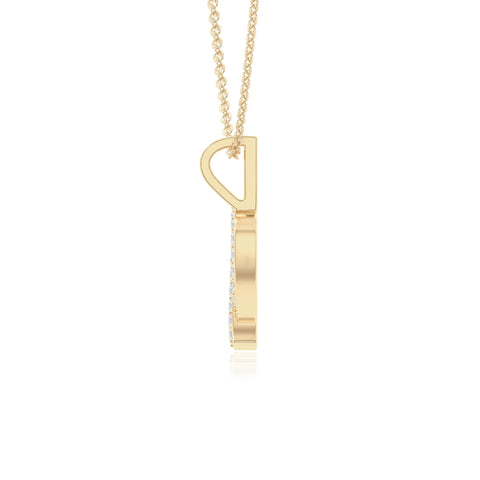 moissanite virgo zodiac necklaces in yellow gold vermeil 