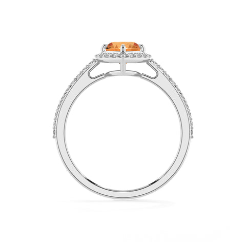 lab-grown citrine heart half eterity halo solitaire engagement ring