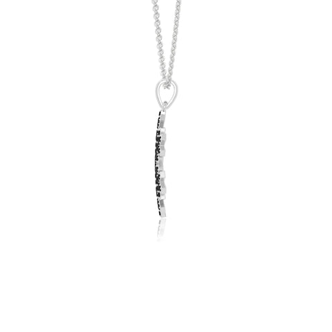 natural black-onyx infinity love knot necklaces in sterling silver 