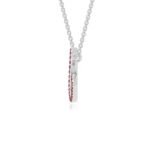 natural ruby lotus flower necklaces in sterling silver 