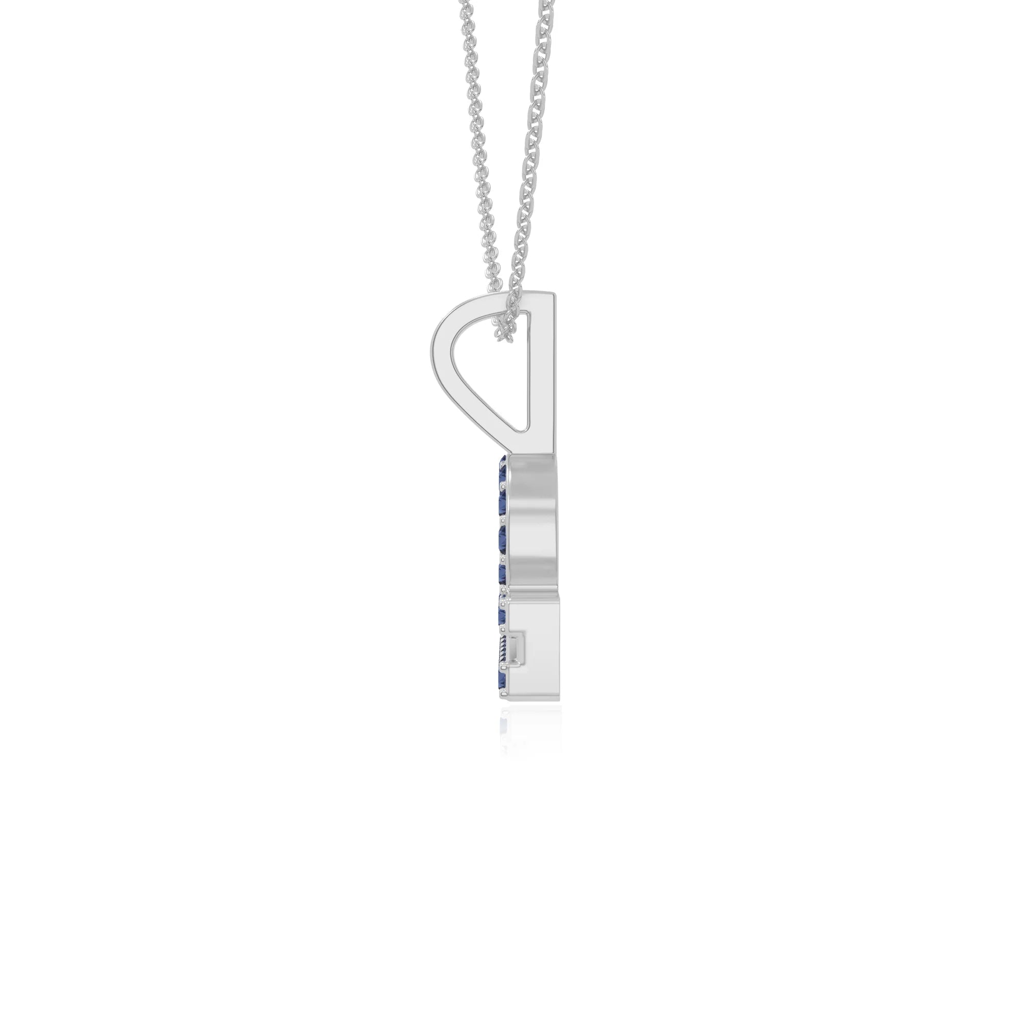 natural blue-sapphire libra zodiac necklaces in sterling silver 
