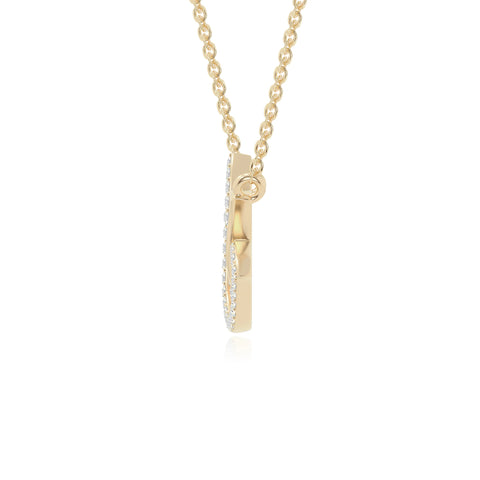 moissanite lotus flower necklaces in yellow gold vermeil 