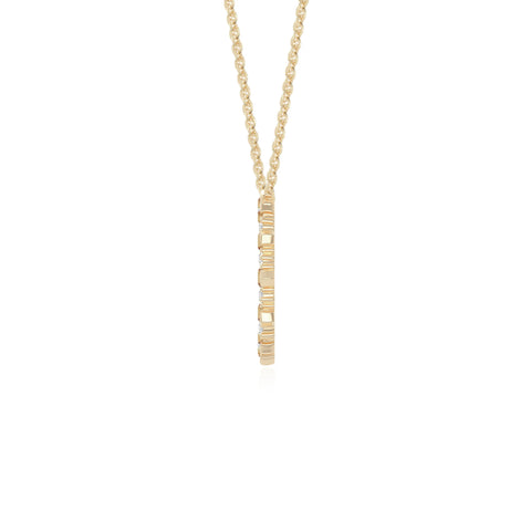natural citrine sun necklaces in yellow gold vermeil 