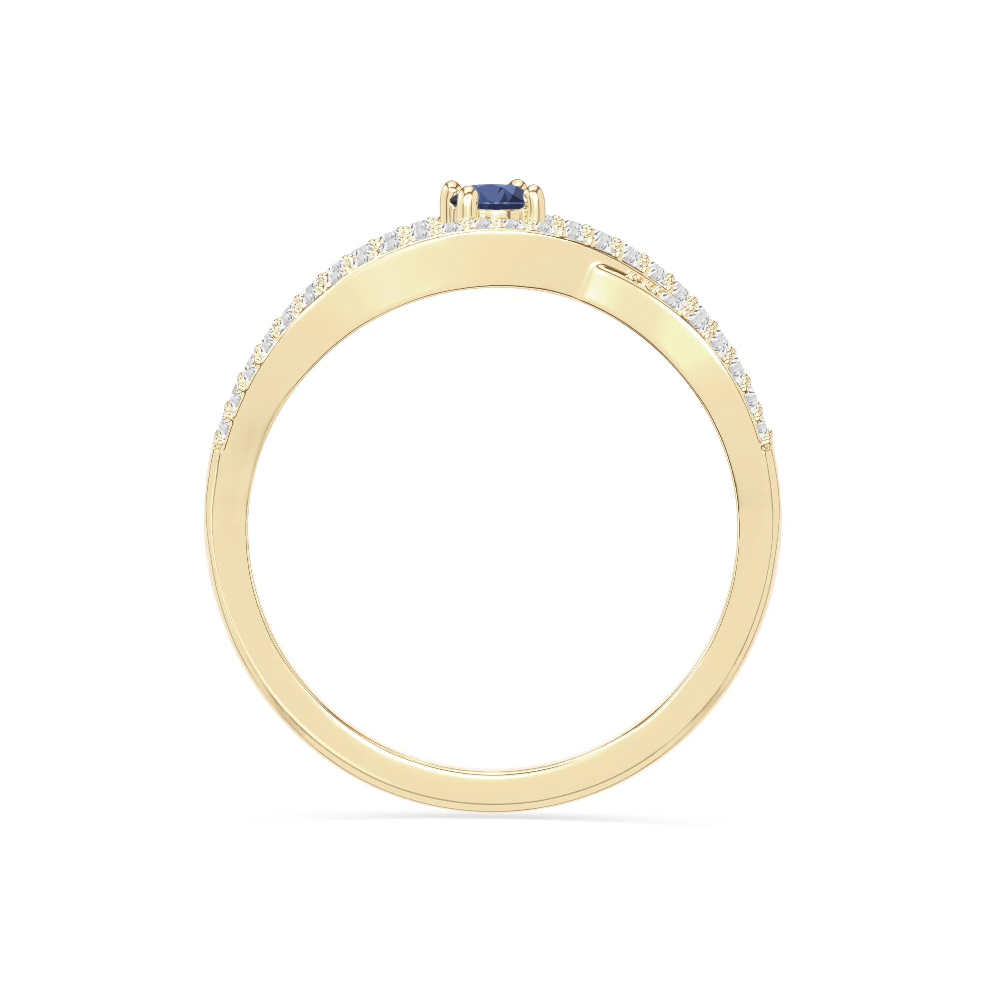 natural blue sapphire promise rings in yellow gold vermeil