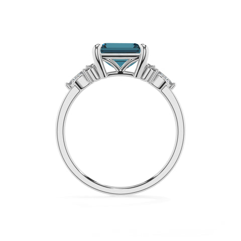 natural london blue topaz london blue topaz solitaire engagement ring