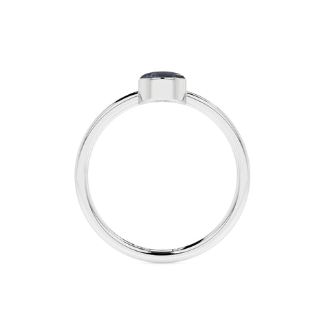 pietersite oval cab stackable bezel-set ring