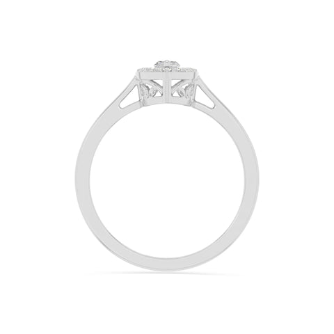 natural moissanite solitaire halo engagement rings in sterling silver 