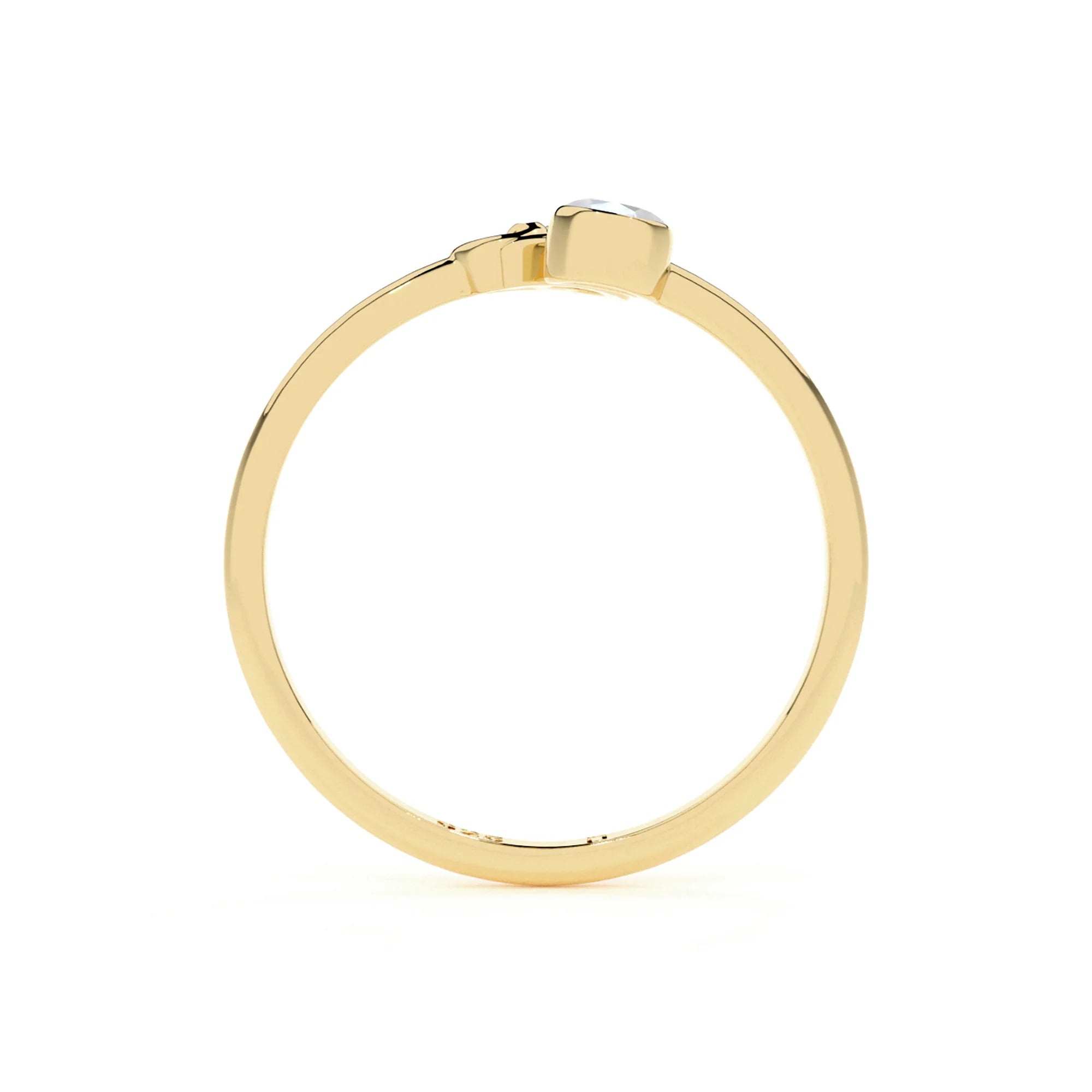 cancer zodiac ring with natural rainbow moonstone gold vermeil