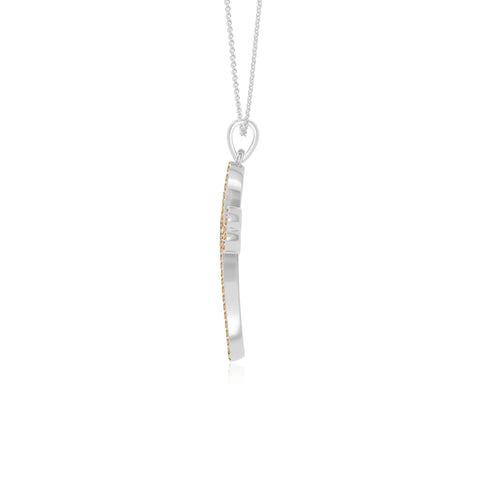 natural citrine infinity cross necklaces in sterling silver 