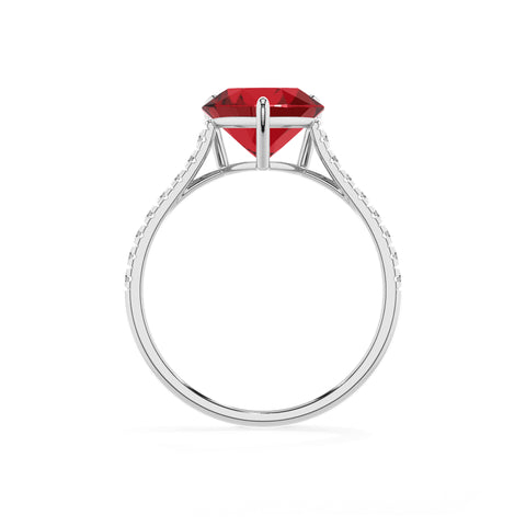 lab-grown ruby heart half eterity solitaire engagement ring