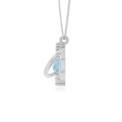 natural larimar galaxy necklaces in sterling silver 