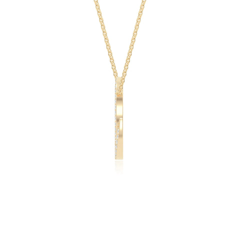 moissanite infinity love knot necklaces in yellow gold vermeil 