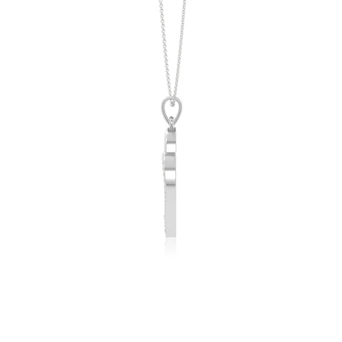 moissanite double heart necklaces in sterling silver 