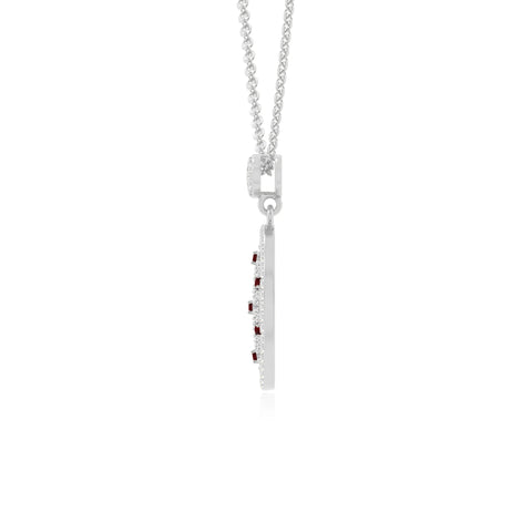 natural garnet infinity love knot necklaces in sterling silver 