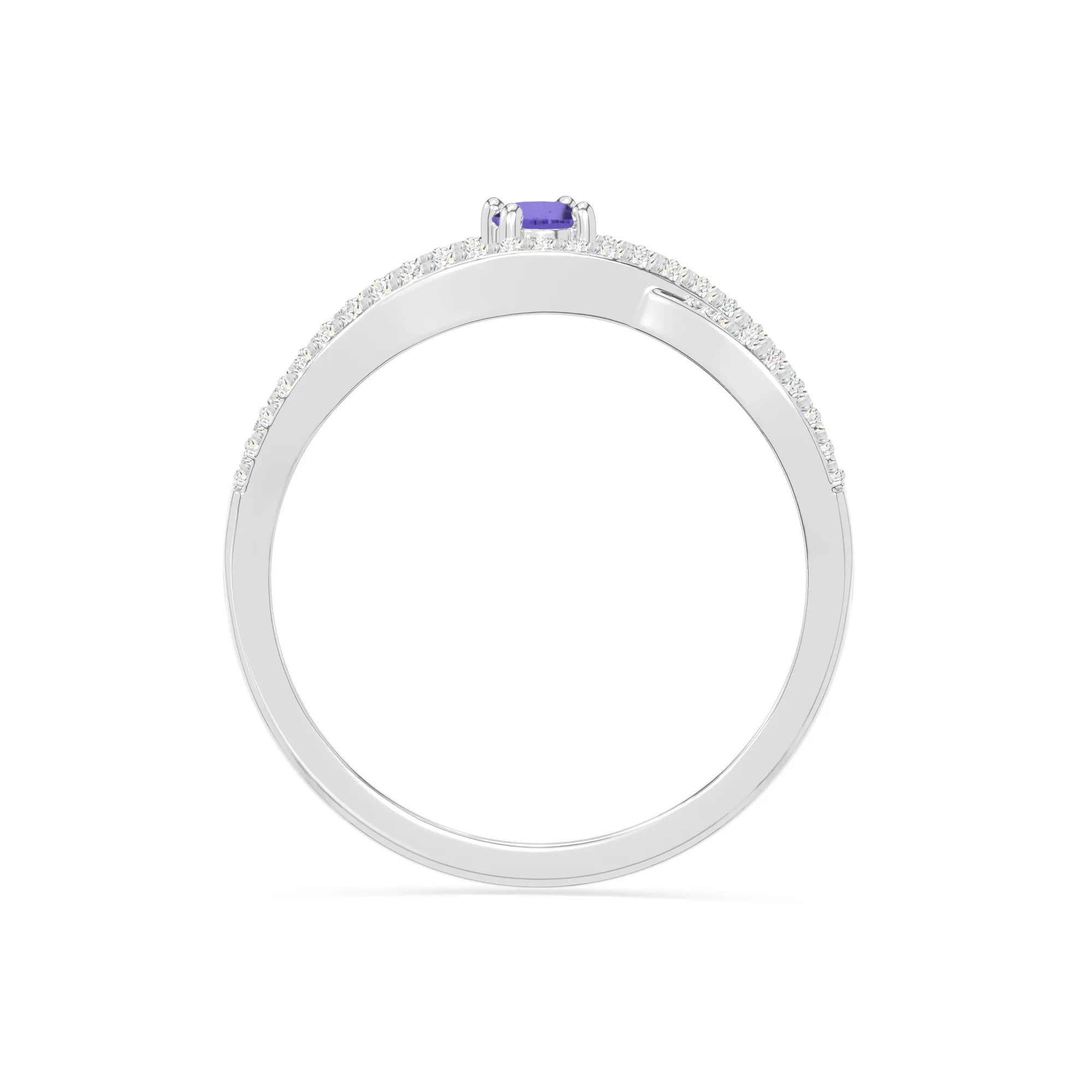 natural tanzanite promise rings in sterling silver 