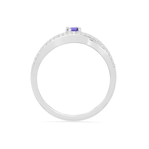 natural tanzanite promise rings in sterling silver 