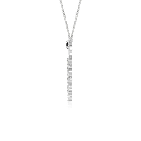 natural black onyx rose flower necklaces in sterling silver 