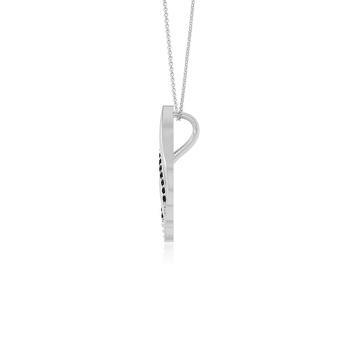 natural black-onyx flame necklaces in sterling silver 
