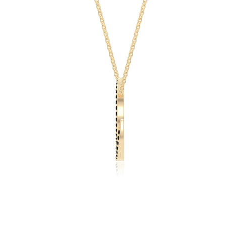 natural black-onyx infinity love knot necklaces in yellow gold vermeil 