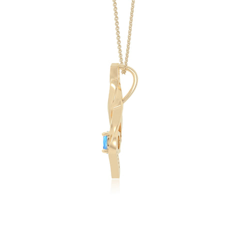 natural labradorite infinity necklaces in yellow gold vermeil 