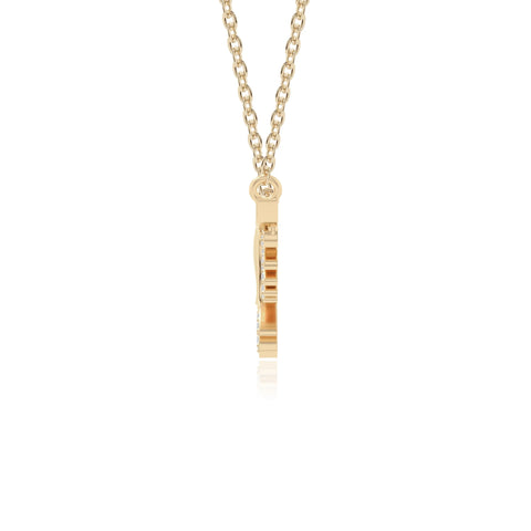 moissanite phoenix eagle necklaces in yellow gold vermeil 